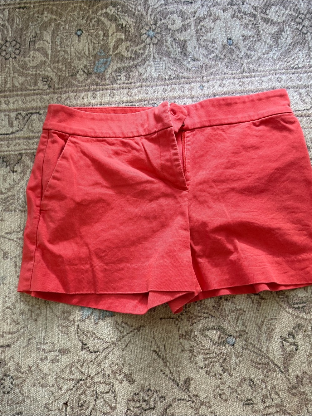 LOFT Coral High-Rise Pull-On Shorts